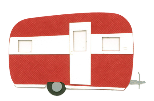 Vintage Trailer Camper -Red | Camping