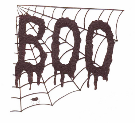 Corner Spider Web w/ Spider | Halloween