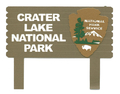 Image Crater Lake National Park Sign