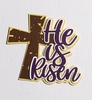 Image He Is Risen with Cross